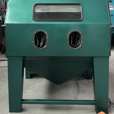 OMSG Muldenband-Strahlanlage mit integrierter Filteranlage SG 1R-FAC