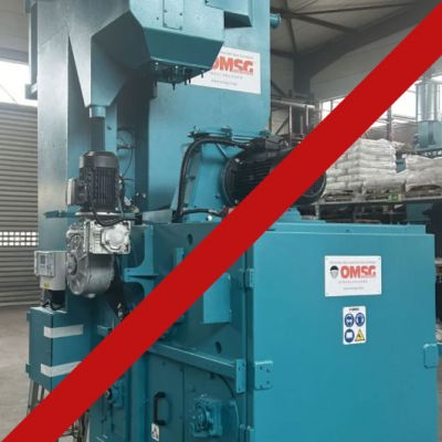 OMSG Muldenband-Strahlanlage mit integrierter Filteranlage SG 1R-FAC